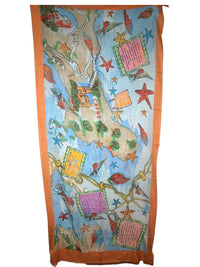 19ANDREA'S47 CASHMERE & SILK SCARF - CAPRI