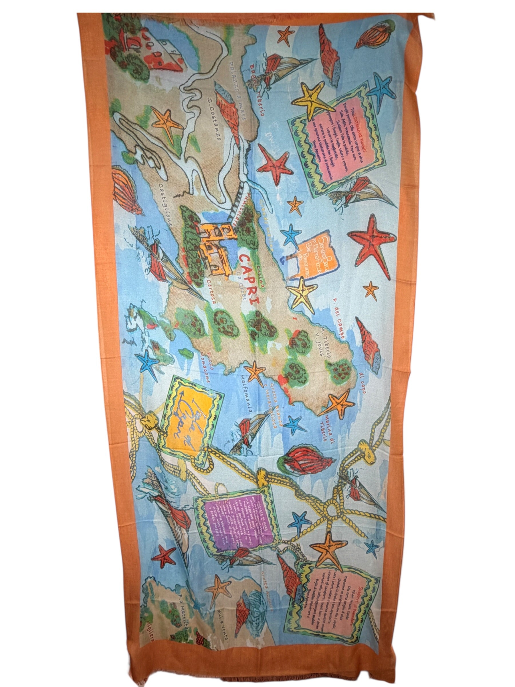 19ANDREA'S47 CASHMERE & SILK SCARF - CAPRI