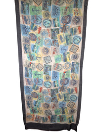 19ANDREA'S47 CASHMERE & SILK SCARF - YACHT