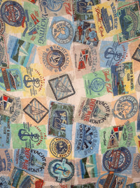 19ANDREA'S47 CASHMERE & SILK SCARF - YACHT