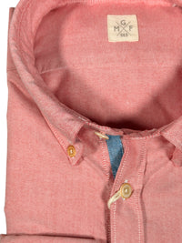 GMF 965 MEN'S COTTON SPORT SHIRT - RED SUMMER OXFORD