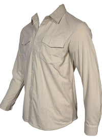 GEORG ROTH MEN'S STRETCH CORDUROY SHIRT JACKET - EGGSHELL
