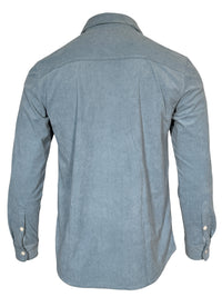 GEORG ROTH MEN'S STRETCH CORDUROY SHIRT JACKET - LIGHT BLUE