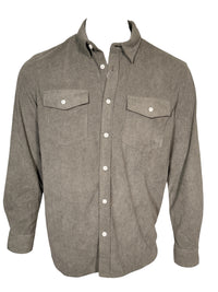 GEORG ROTH MEN'S STRETCH CORDUROY SHIRT JACKET - GREY