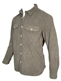 GEORG ROTH MEN'S STRETCH CORDUROY SHIRT JACKET - GREY