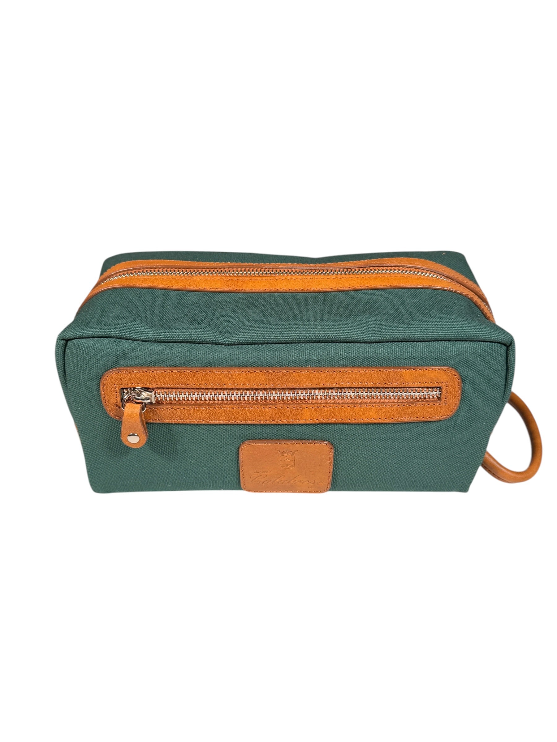 CALABRESE 1924 TOILETRY BAG - BOTTLE GREEN