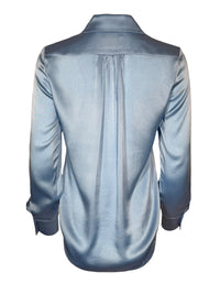 SAND COPENHAGEN STRETCH SILK TOP - SKY BLUE