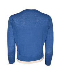 ROSSO 35 CARDIGAN - BLUE WITH WHITE TRIM