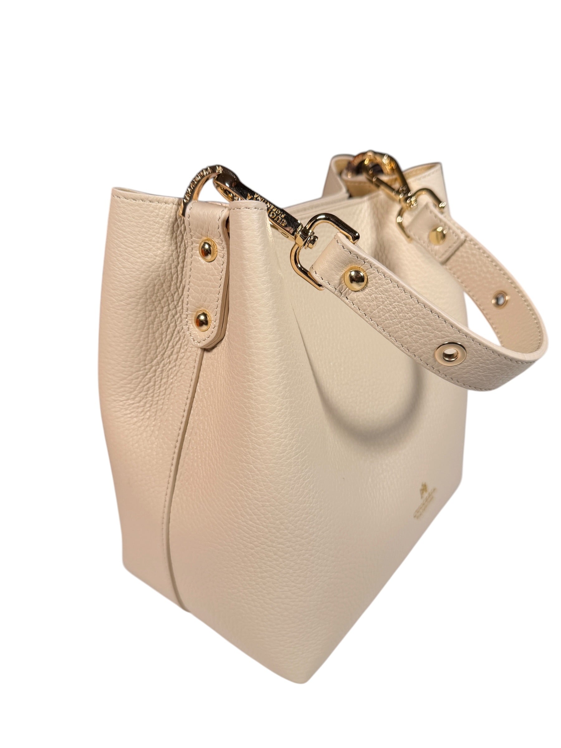 CUOIERIA FIORENTINA CANDY SMALL BUCKET BAG - PROSECCO
