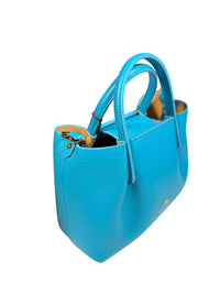 CUOIERIA FIORENTINA CANDY MINI TOTE - TURQUOISE