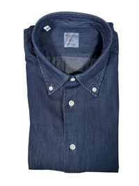 MAZZARELLI SPORT SHIRT - DARK BLUE DENIM