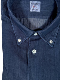 MAZZARELLI SPORT SHIRT - DARK BLUE DENIM