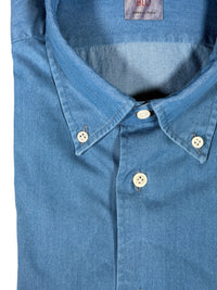 MAZZARELLI SPORT SHIRT - MID BLUE DENIM