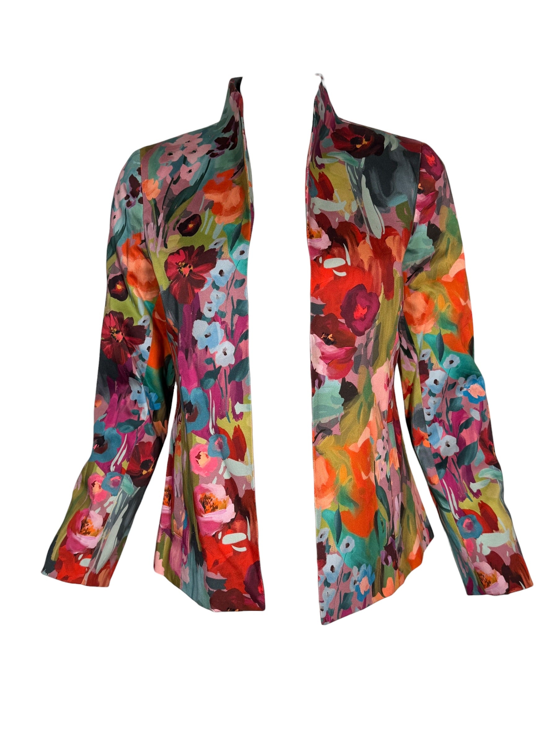 ESTELLE AND FINN SHAPED JACKET - MULTI FLORAL