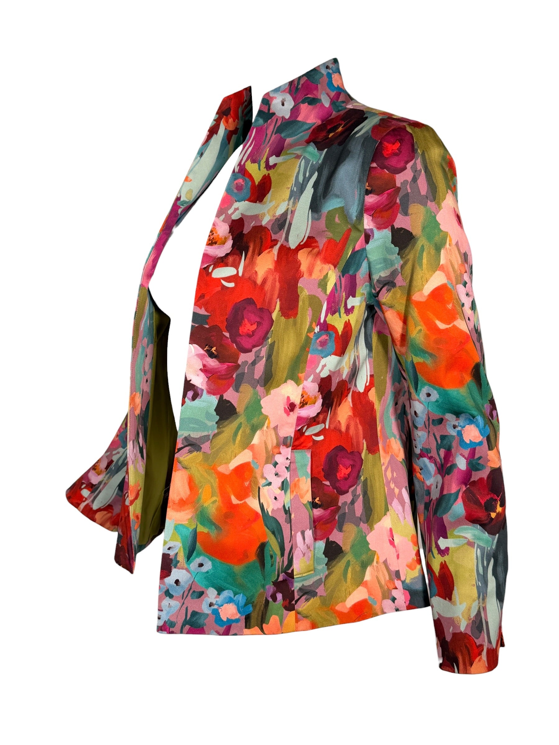 ESTELLE AND FINN SHAPED JACKET - MULTI FLORAL