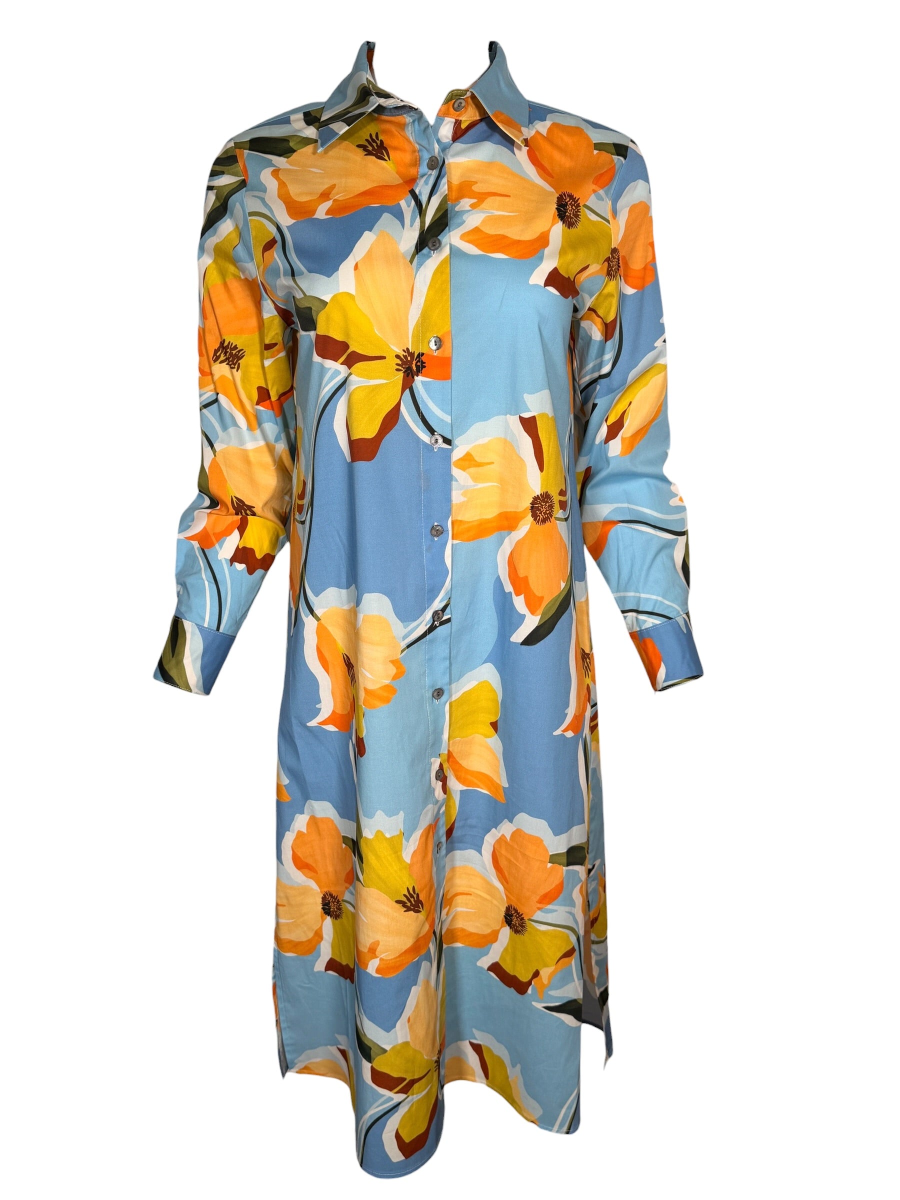 ESTELLE AND FINN SHIRT DRESS - TAHITI FLORAL