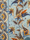 CALABRESE 1924 CASHMERE BLEND SCARF - LIGHT BLUE FLORAL