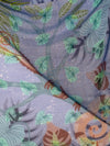 CALABRESE 1924 DOUBLE FACE WOOL SCARF - BLUE CHAMELEON