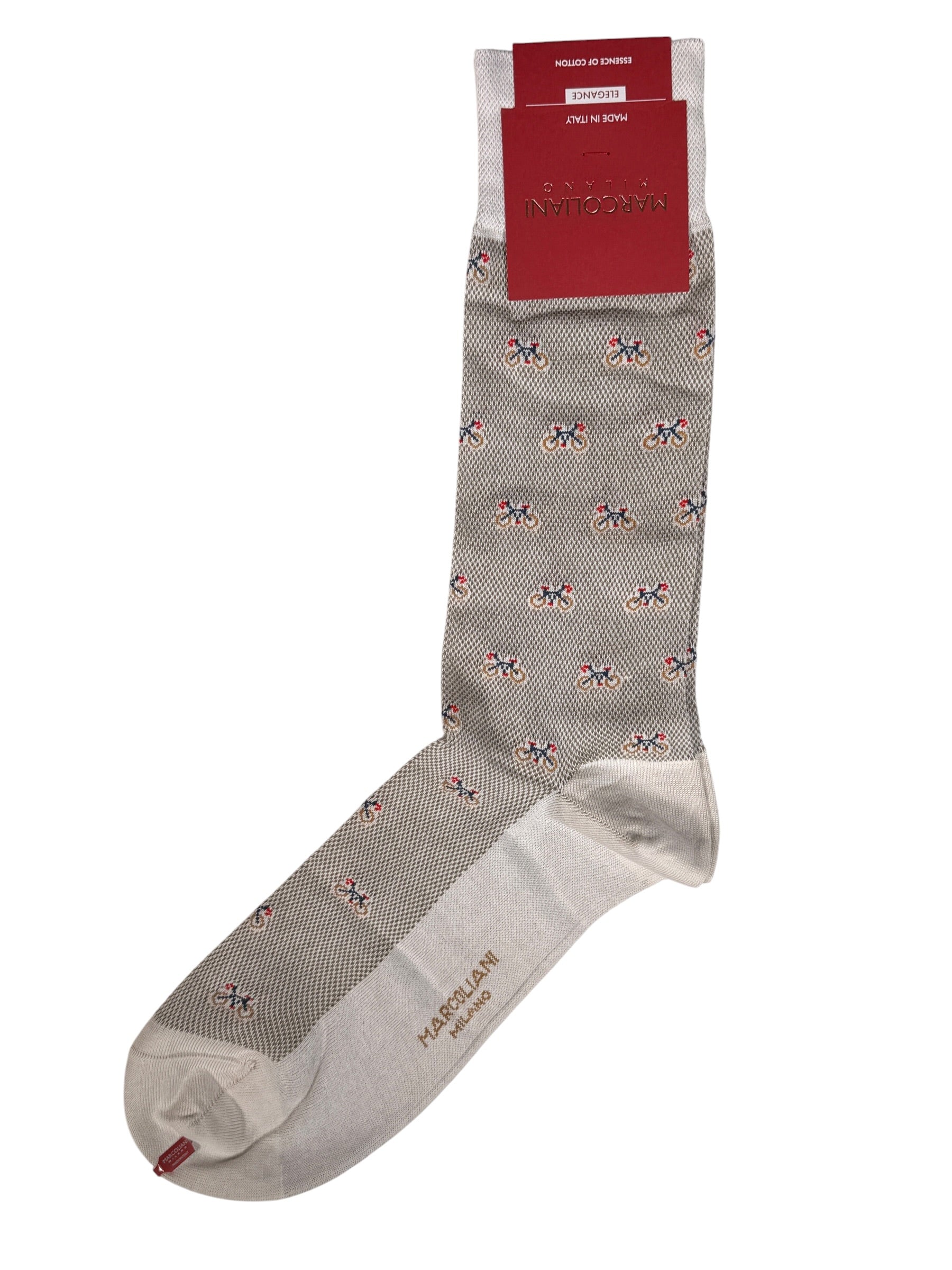 MARCOLIANI TINY BIKE CALF SOCK - BEIGE