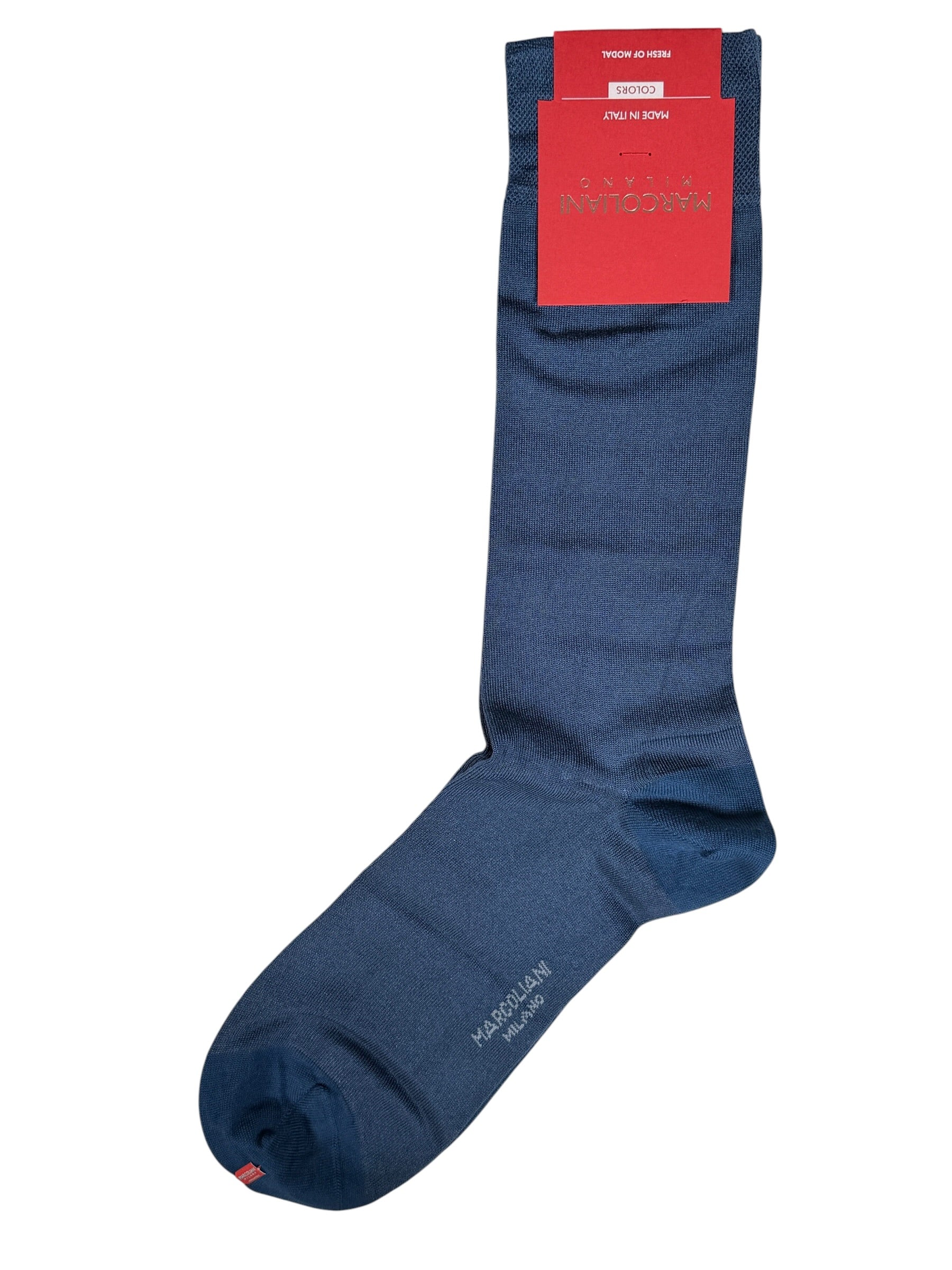 MARCOLIANI MODAL CLASSIC SOLID SOCK - DENIM BLUE