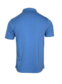 BUTTON DOWN MEN'S TECH PIQUE POLO - SOLID FRENCH BLUE