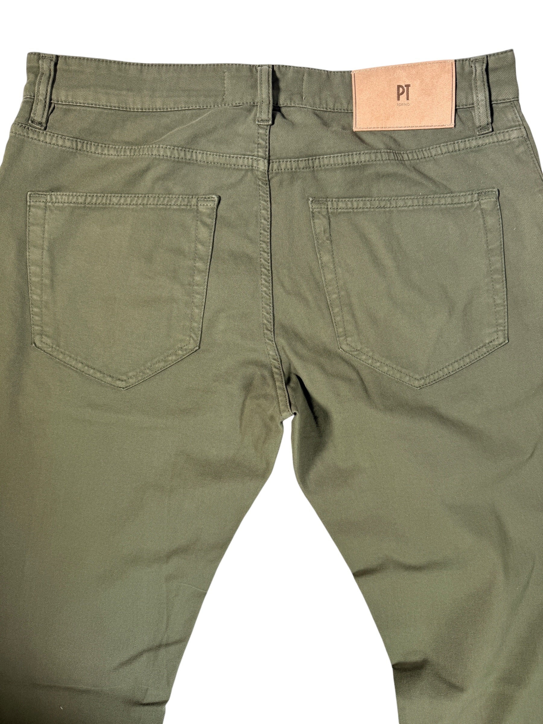PT TORINO COTTON/CASHMERE STRETCH PANT - SALVIA CHIARO