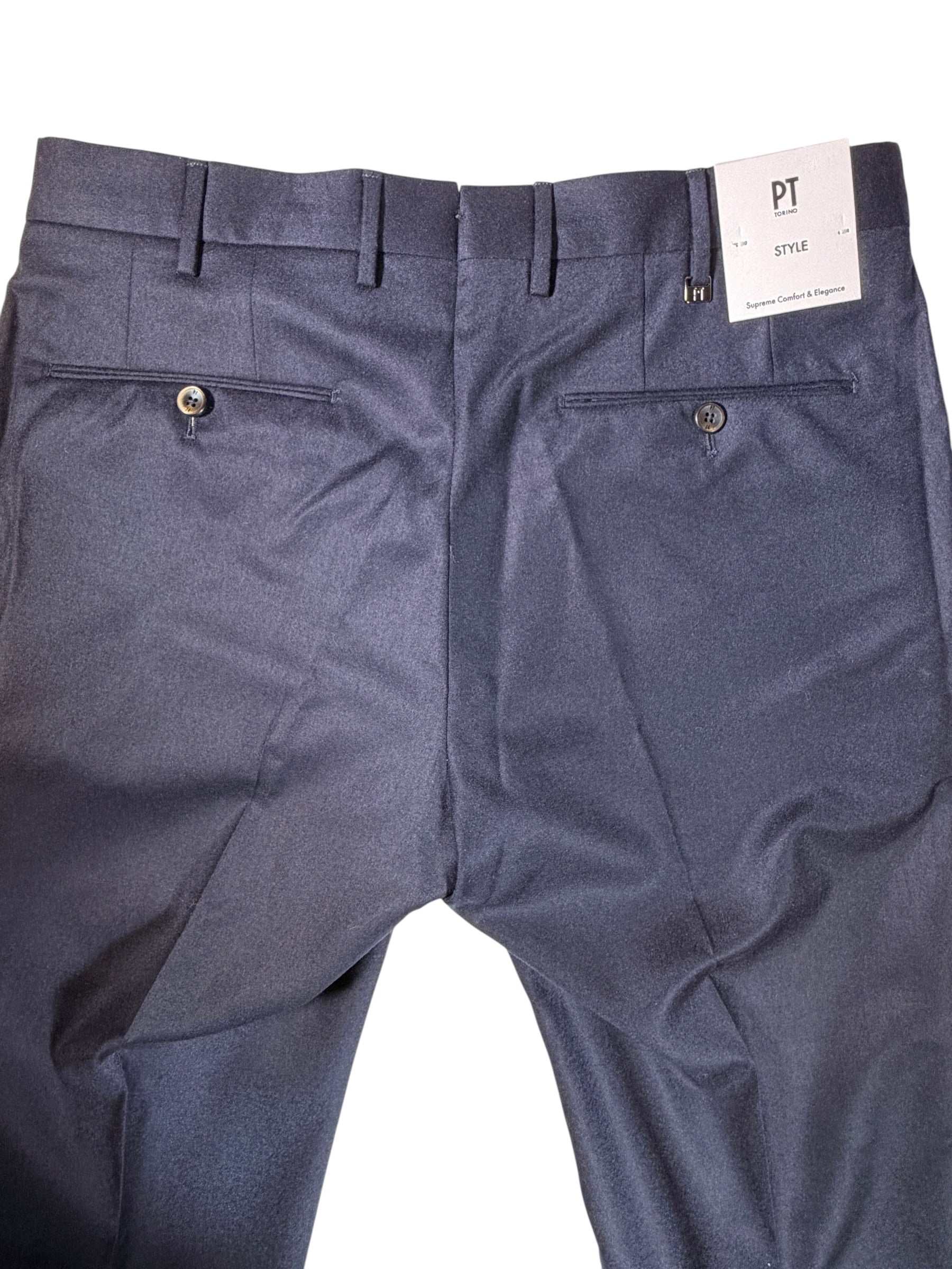 PT TORINO STRETCH LIGHT FLANNEL TROUSER - NAVY