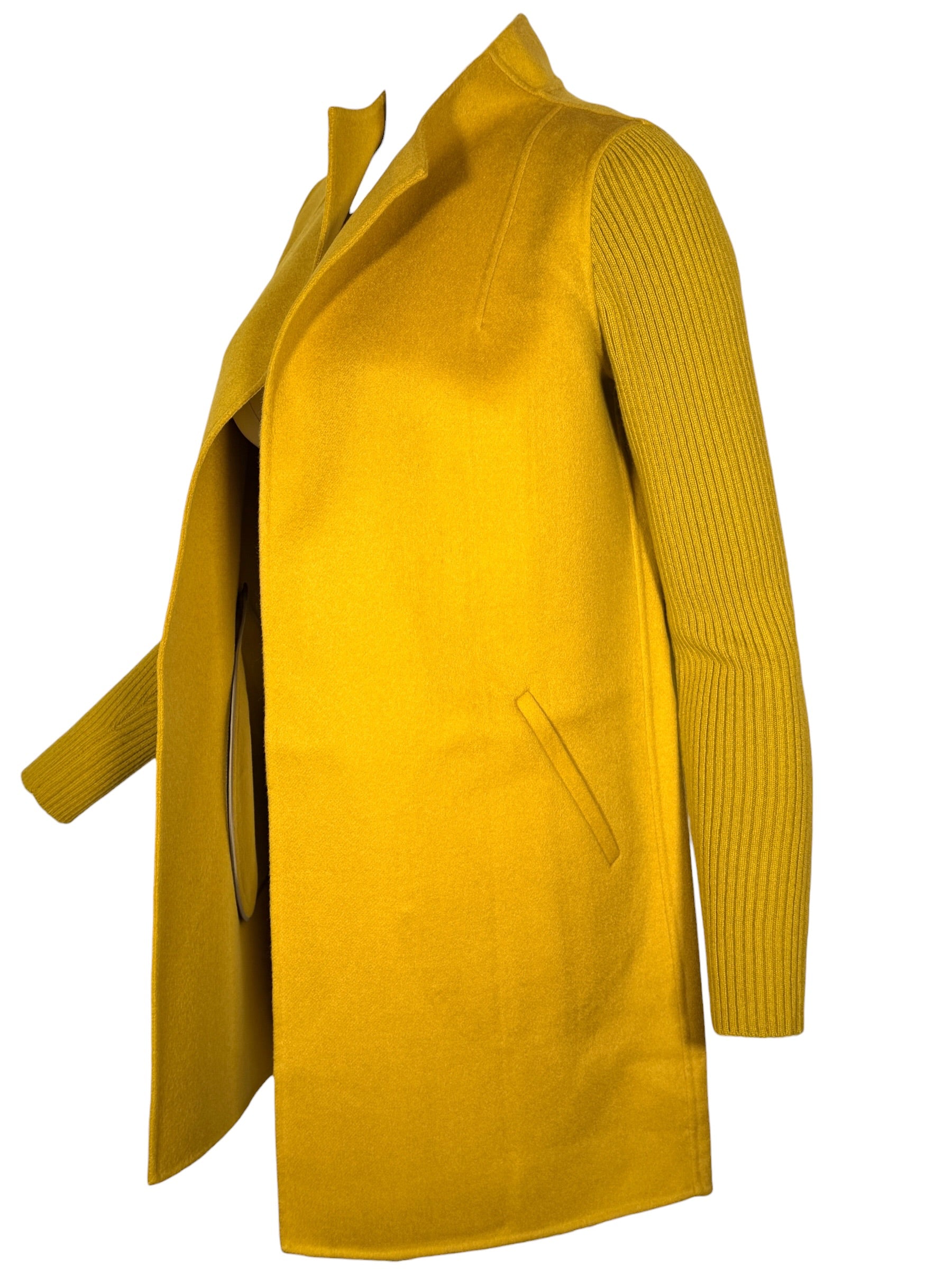 KINROSS RIB SLEEVE COAT - CITRINE