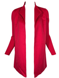 KINROSS RIB SLEEVE COAT - CRANBERRY