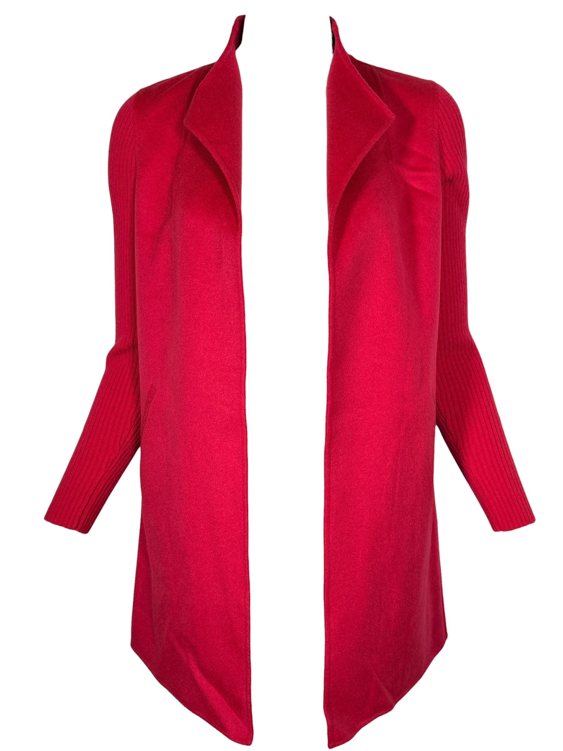 KINROSS RIB SLEEVE COAT - CRANBERRY