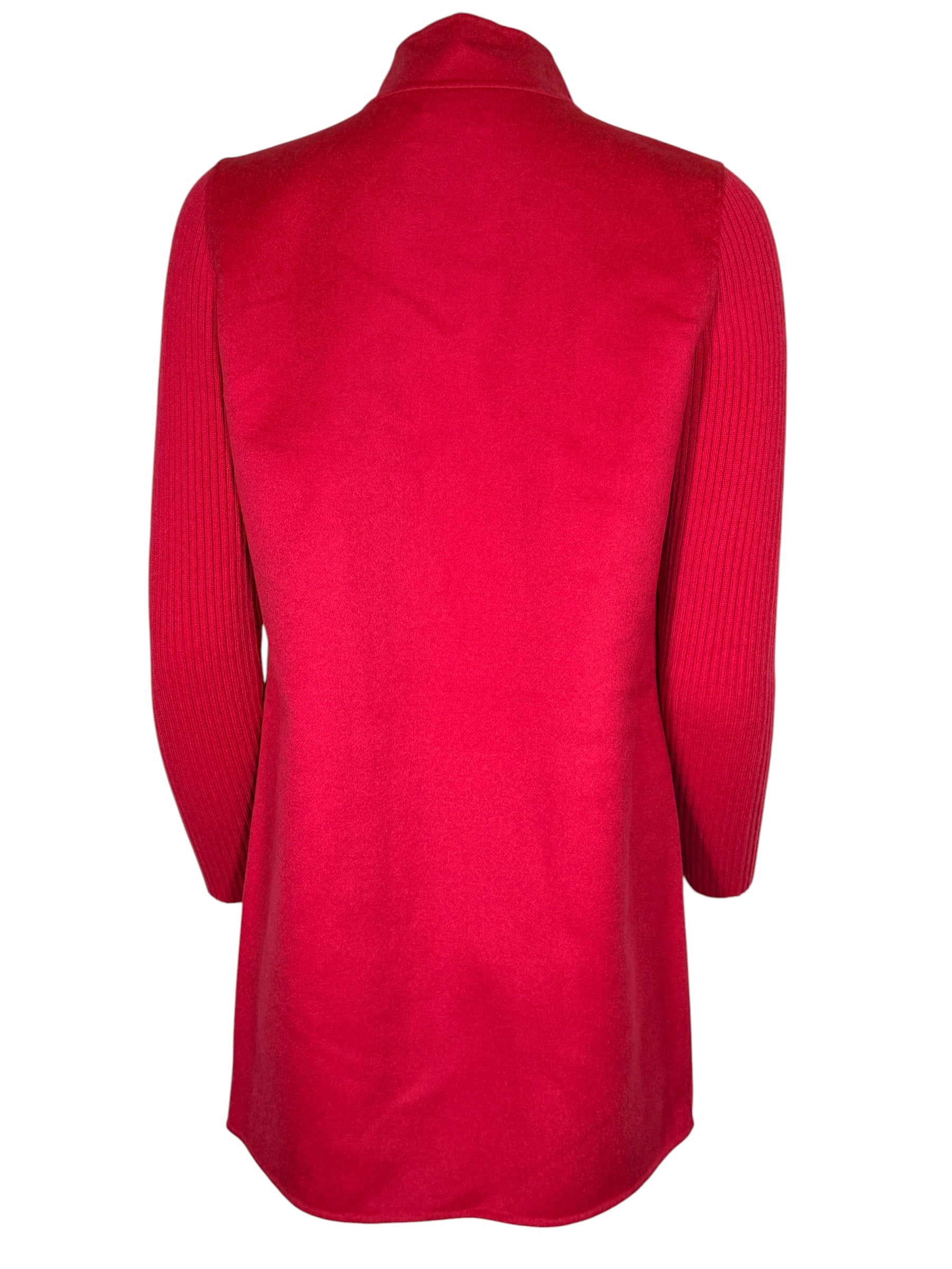 KINROSS RIB SLEEVE COAT - CRANBERRY