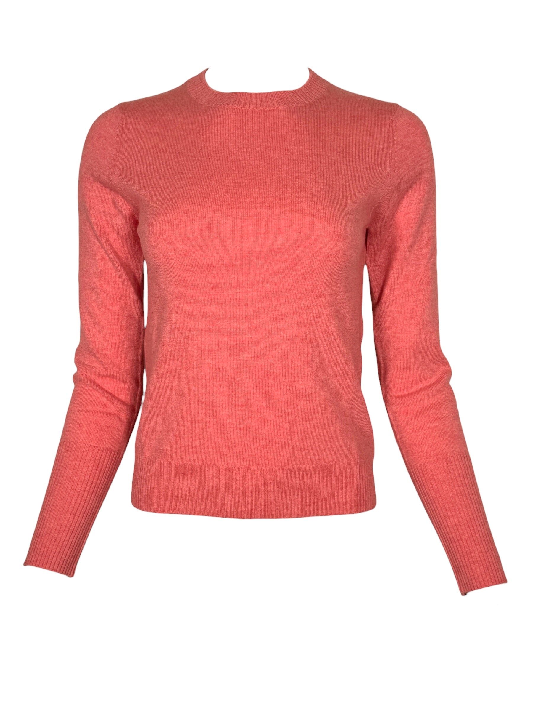 KINROSS CASHMERE MODERN CREW SWEATER - PRIMROSE