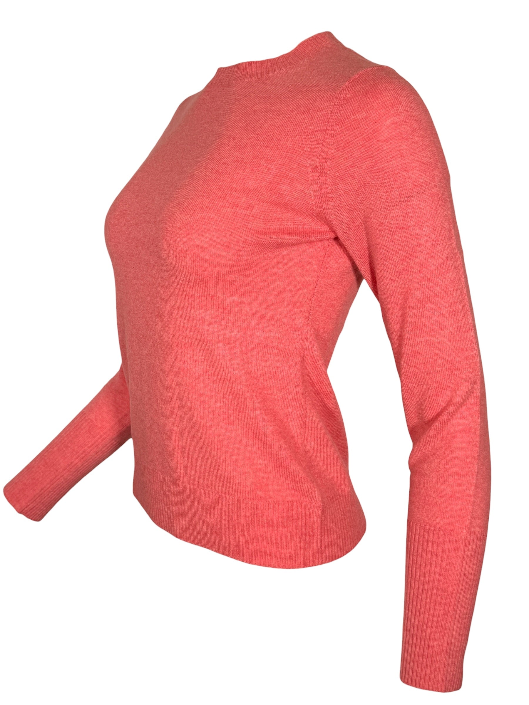 KINROSS CASHMERE MODERN CREW SWEATER - PRIMROSE