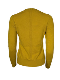 KINROSS CASHMERE MODERN CREW SWEATER - CITRINE