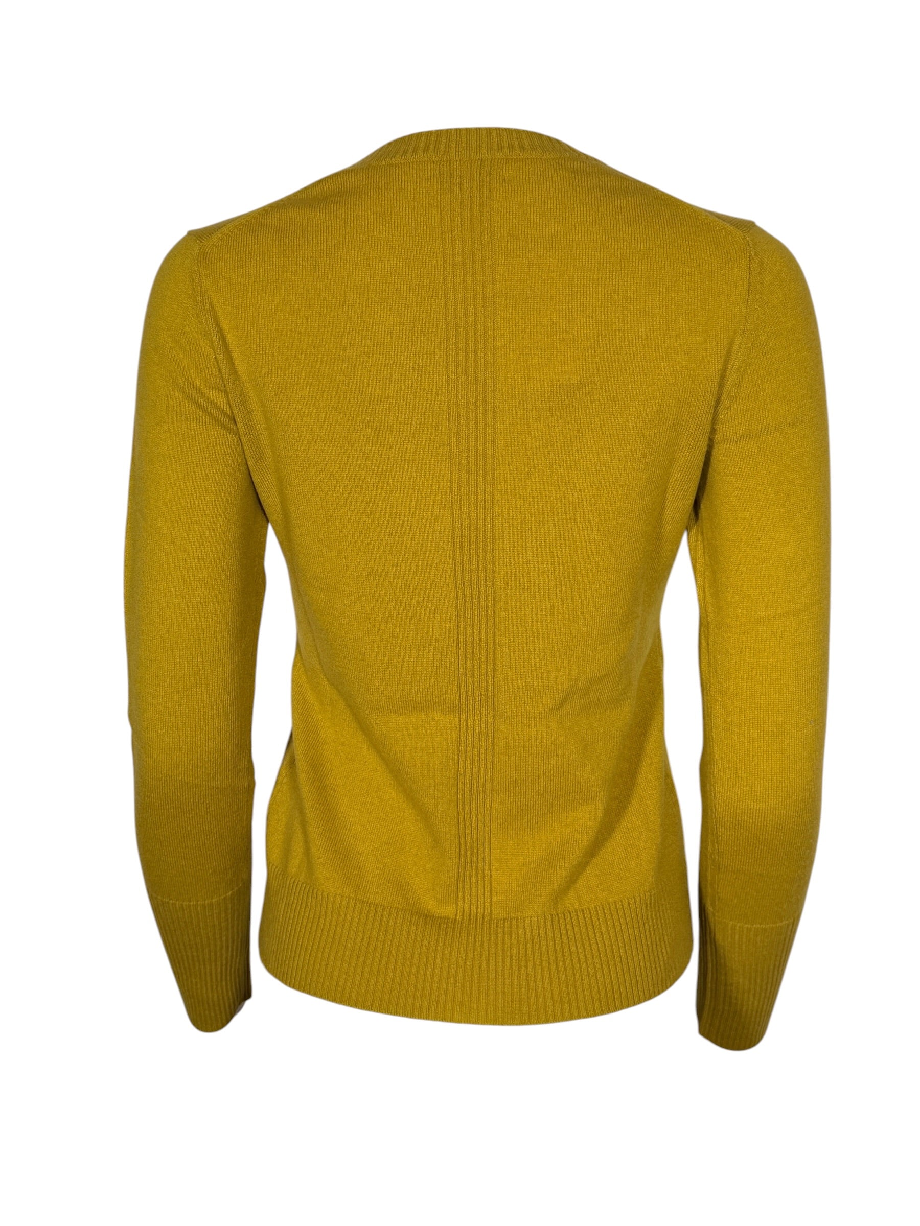 KINROSS CASHMERE MODERN CREW SWEATER - CITRINE