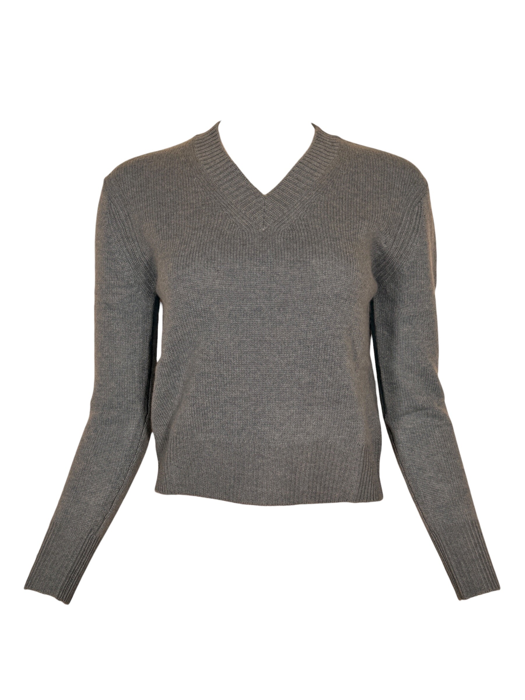 KINROSS CASHMERE LOFTY VEE SWEATER - LOCH