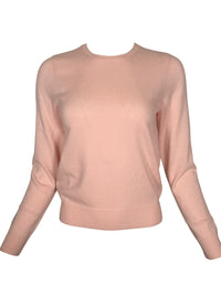 REPEAT CASHMERE PULLOVER - FEATHER PINK