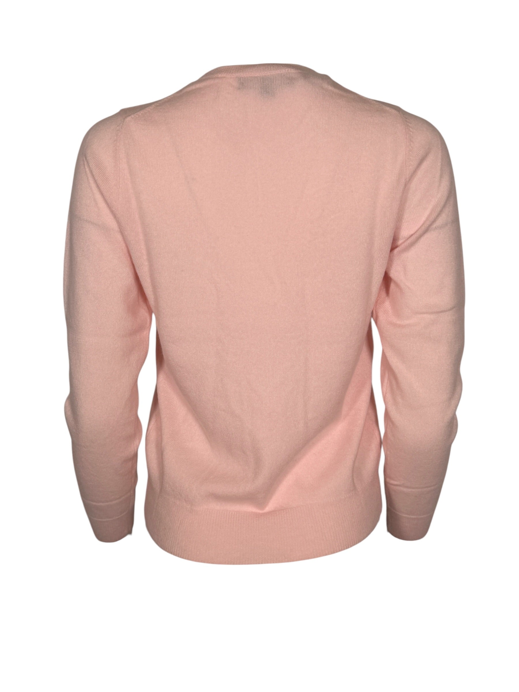 REPEAT CASHMERE PULLOVER - FEATHER PINK