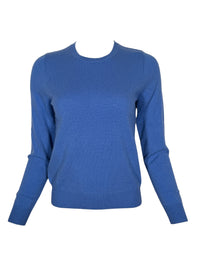 REPEAT CASHMERE PULLOVER - AZURE