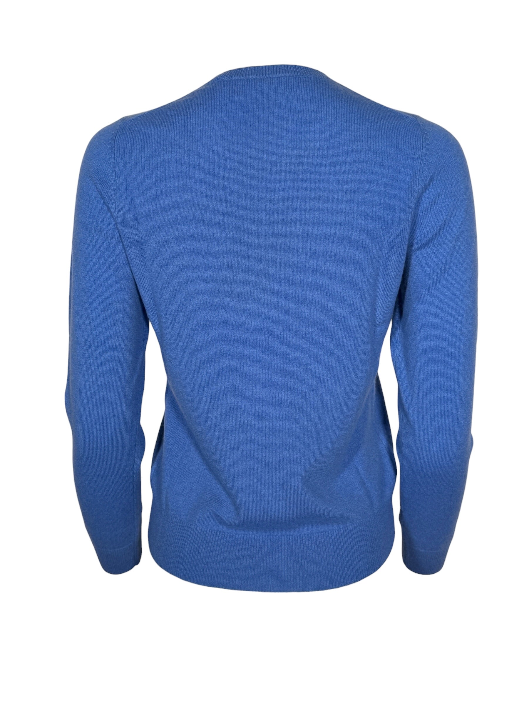 REPEAT CASHMERE PULLOVER - AZURE
