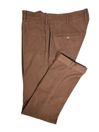 MASON'S MODAL/COTTON STRETCH TROUSER - DARK COCOA