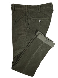 MASON'S COTTON STRETCH CORDUROY TROUSER - PINE