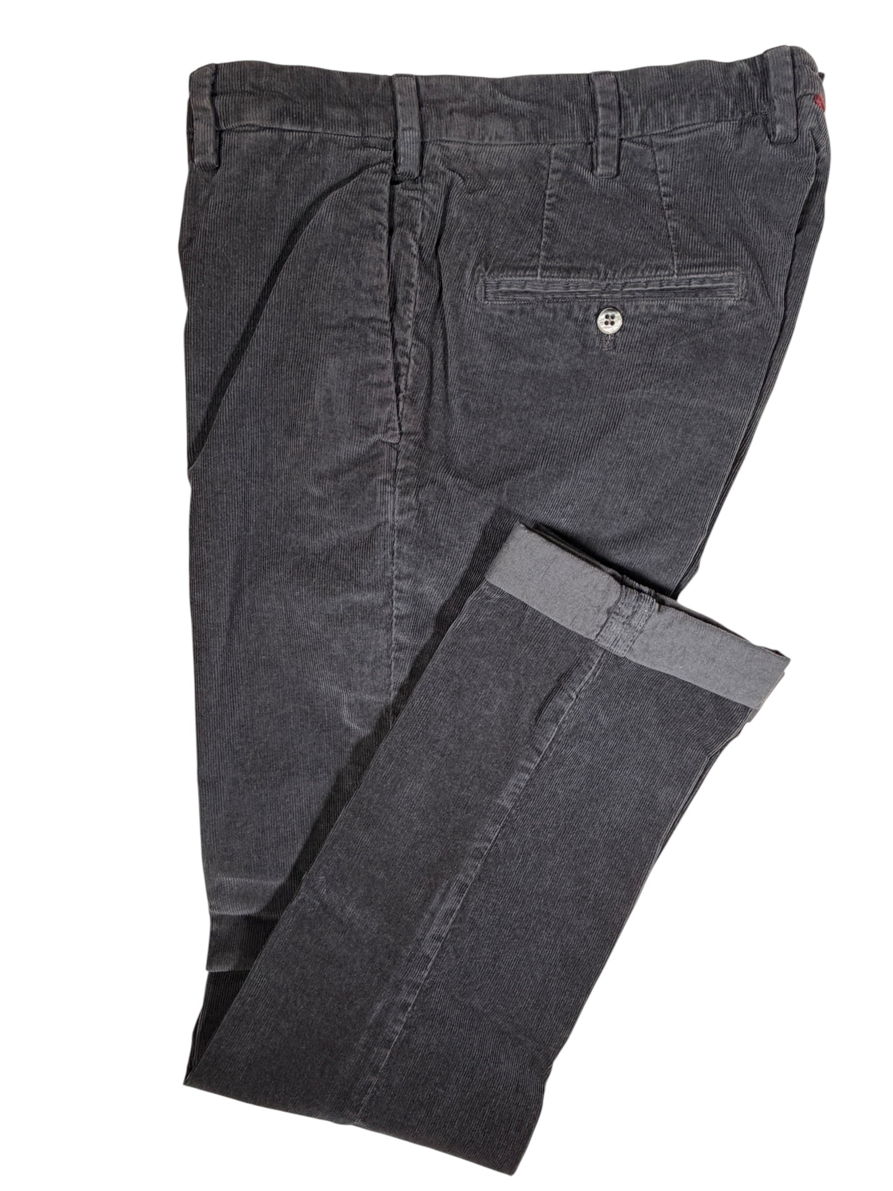 MASON'S COTTON STRETCH CORDUROY TROUSER - NIGHT BLUE