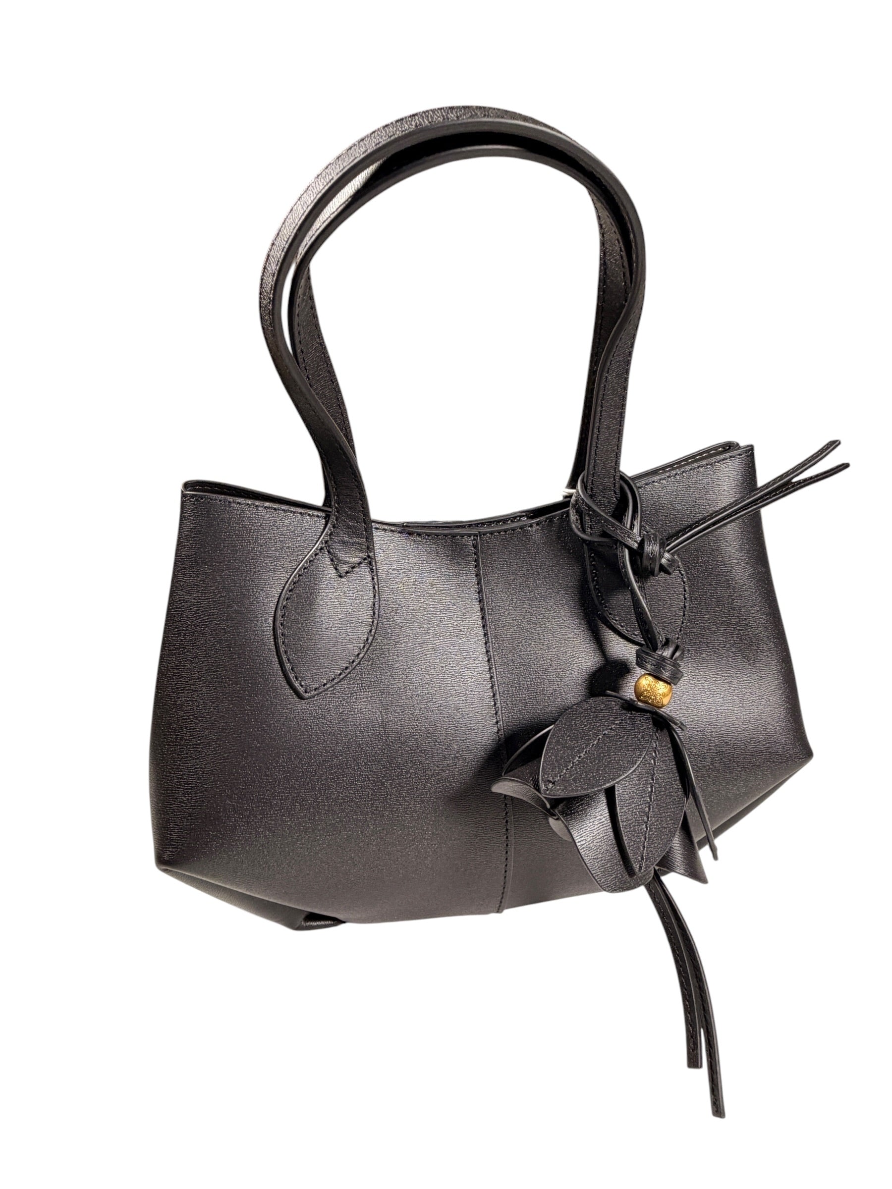 HOUSE OF FLORENCE - KAYLA PALMELLATO SMALL TOTE - BLACK