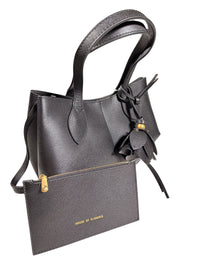 HOUSE OF FLORENCE - KAYLA PALMELLATO SMALL TOTE - BLACK