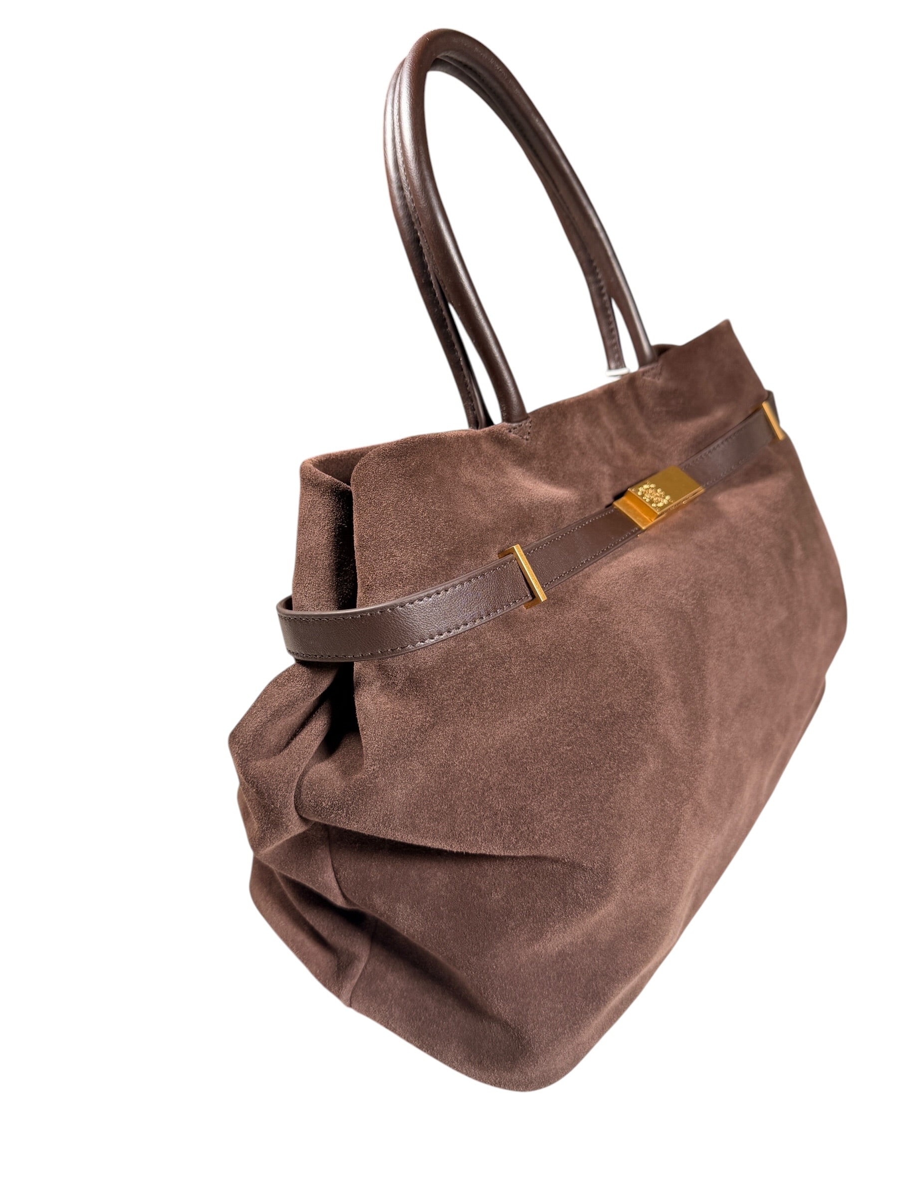 HOUSE OF FLORENCE - NOELA BIG SUEDE TOTE - MOCHA