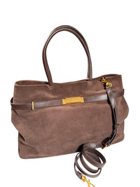 HOUSE OF FLORENCE - NOELA BIG SUEDE TOTE - MOCHA