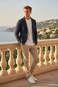 MAURIZIO BALDASSARI - SAN MARCO BASKET WEAVE SWACKET - BLUEBERRY