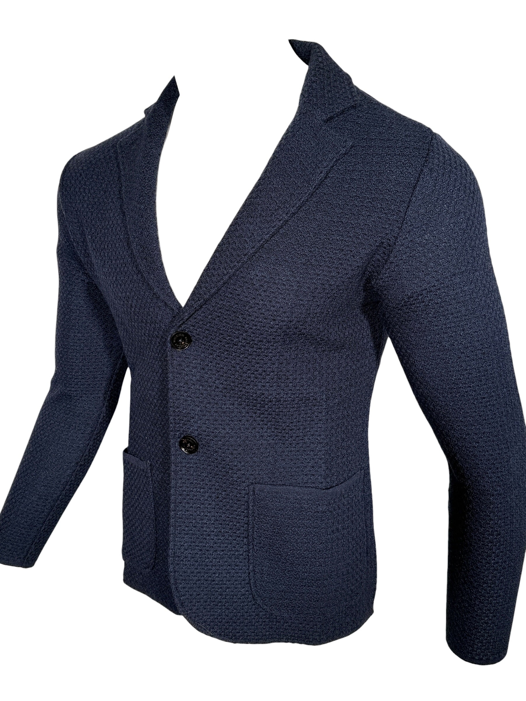 MAURIZIO BALDASSARI - SAN MARCO BASKET WEAVE SWACKET - BLUEBERRY