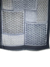 ALTEA BLOCKPRINT SCARF - NAVY